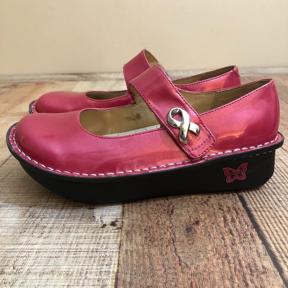 Alegria Shoes - ALEGRIA Pink Mary Jane Clogs Breast Cancer EUC 35